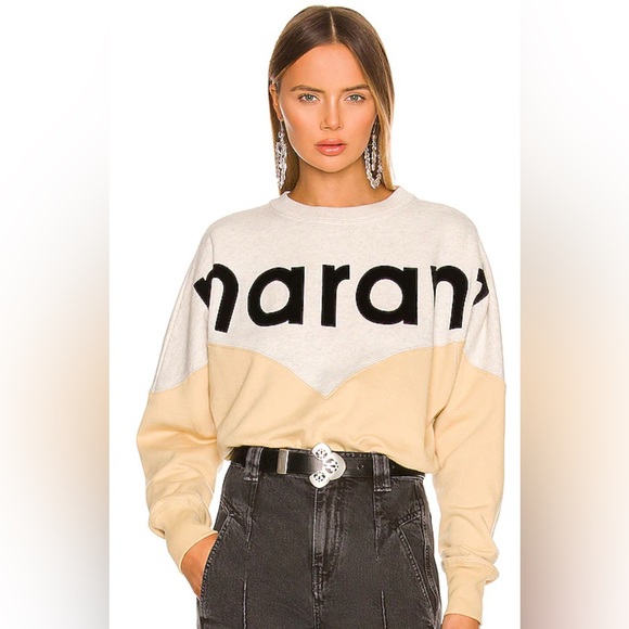 Isabel Marant Sweaters - ISABEL MARANT ETOILE Houston Sweatshirt in Honey